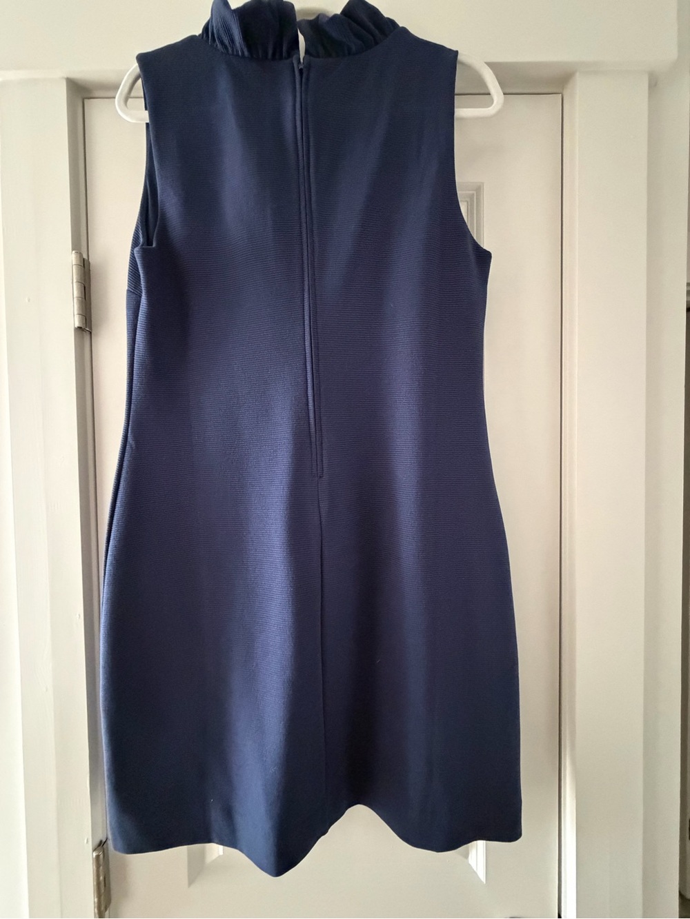 Lilly Pulitzer Navy Ruffle V-Neck Shift Dress-NWT - Picture 4 of 12